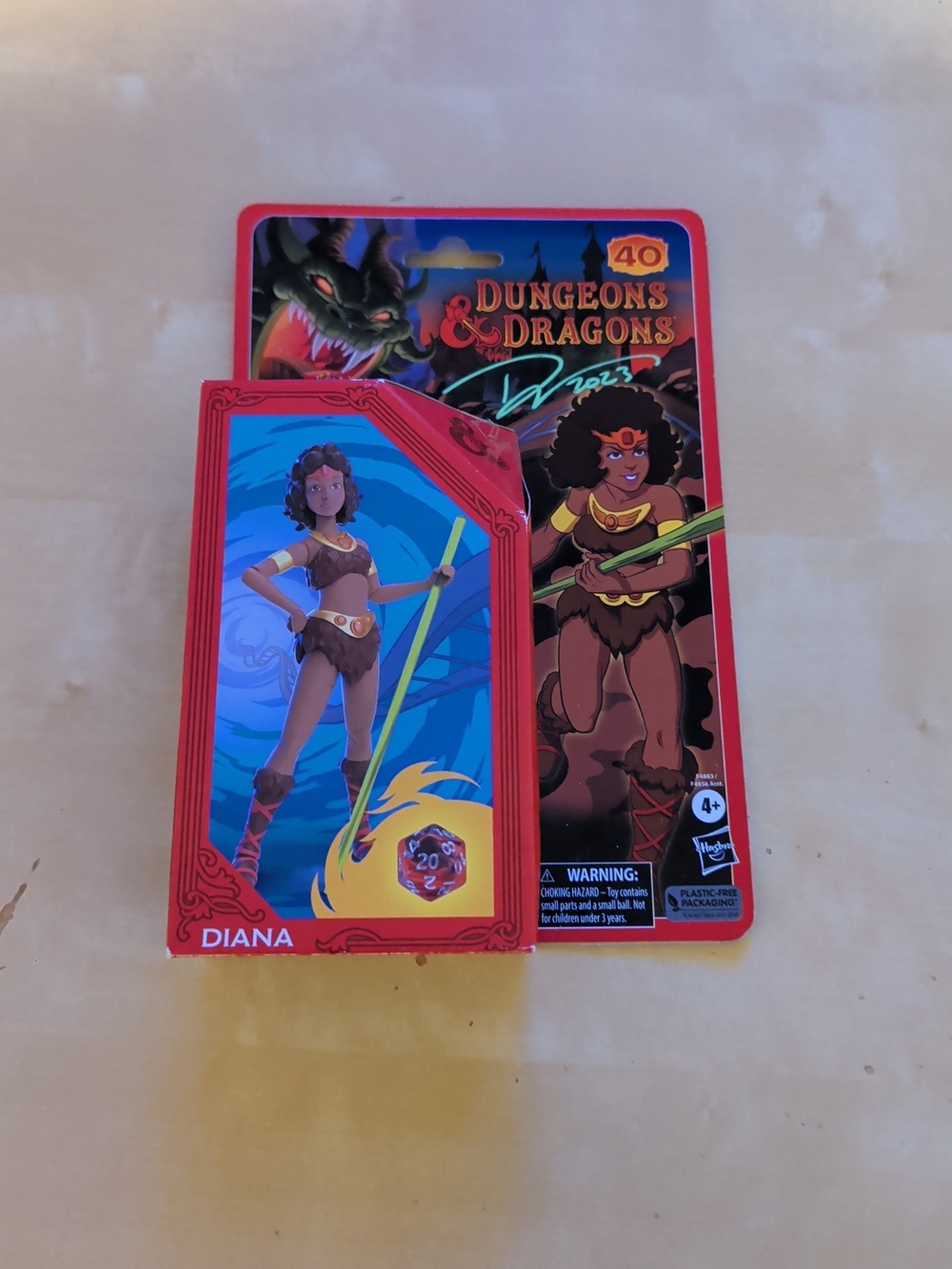 Dungeons & Dragons Cartoon Diana the Acrobat Action Figure, 6” SIGNED BY ARTIST